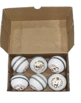 SportskaRt Club White Ball (Pack of 6)